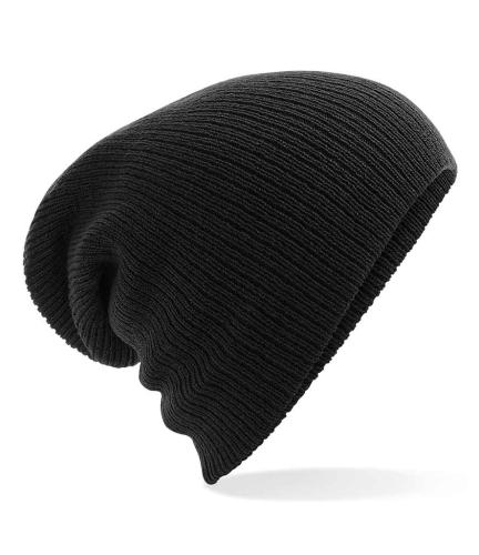 Beechfield Heavy Gauge Slouch Beanie - BLK - ONE